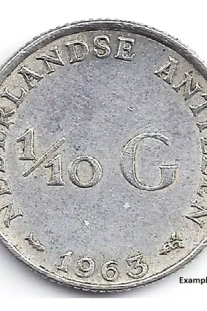 Najlepsza cena 1/10 gulden Nederlandse Antillen 1963 P