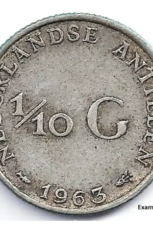 1/10 gulden Nederlandse Antillen 1963 F+ Premium