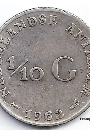 1/10 gulden Nederlandse Antillen 1962 ZF- Oferta