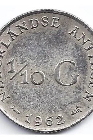 1/10 gulden Nederlandse Antillen 1962 ZF+ Premium
