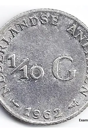 Niska cena 1/10 gulden Nederlandse Antillen 1962 P-