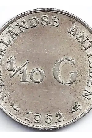 Oferta 1/10 gulden Nederlandse Antillen 1962 P+