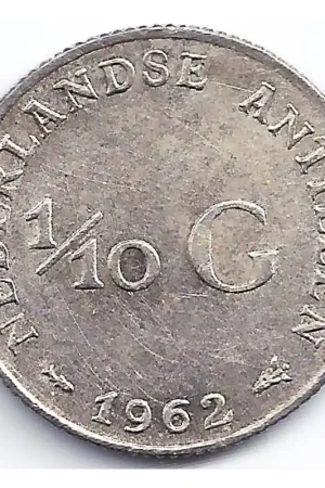 1/10 gulden Nederlandse Antillen 1962 P Najlepsza cena