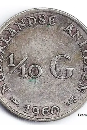Bezpieczna płatność 1/10 gulden Nederlandse Antillen 1960 ZF-