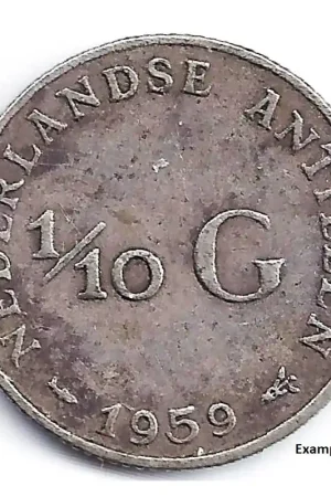 1/10 gulden Nederlandse Antillen 1959 F+ Tylko dziś