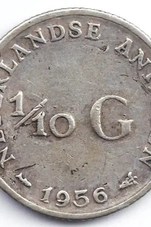 1/10 gulden Nederlandse Antillen 1956 ZF- Szybka dostawa