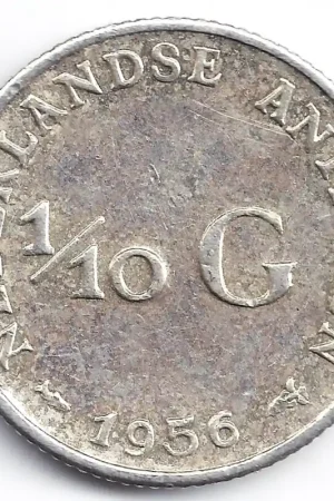 Oferta 1/10 gulden Nederlandse Antillen 1956 ZF+