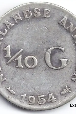 Promocja 1/10 gulden Nederlandse Antillen 1954 ZF-