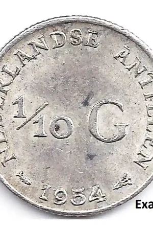1/10 gulden Nederlandse Antillen 1954 P- Promocja