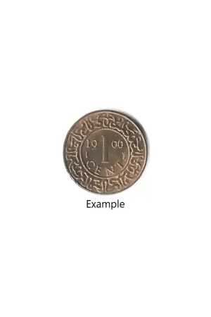 1 Cent Suriname 1966 Zf Autentyczny