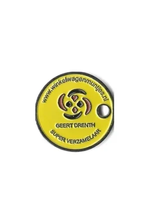 Winkelwagenmunt Nederland Geert Drenth verzamelaar Oryginalny