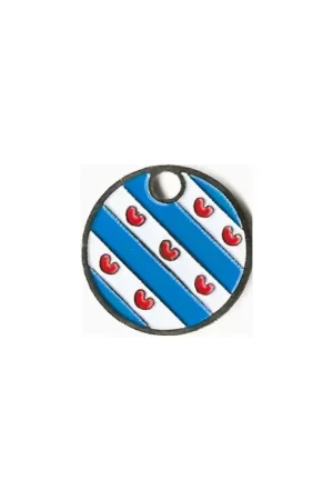 Winkelwagenmunt Nederland de vlag van Friesland Autentyczny