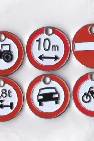 Winkelwagenmunt Nederland 6 diverse verkeersborden 2 Autentyczny