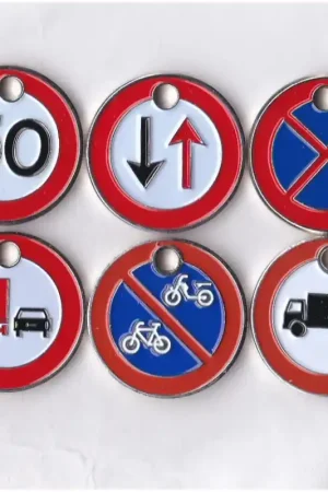 Winkelwagenmunt Nederland 6 diverse Verkeersborden 1 Ekspresowa dostawa
