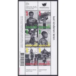 Tani Nederland 2018: V3601-3610: Beleef de Natuur: Reptielen en Amfibieën velletje gestempeld