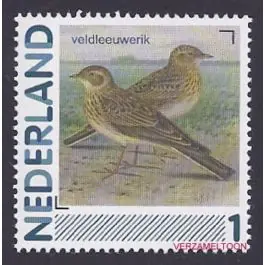 Bezpieczna płatność Nederland 2013: NVPH: 2791-Aa-65: "Vogels in Nederland": Veldleeuwerik:postfris