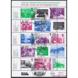 Nowość Nederland 2018: V3601-3610: Beleef de Natuur: Reptielen en Amfibieën velletje gestempeld