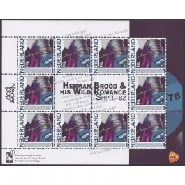 Zwrot pieniędzy Nederland 2012: NVPH: V2791-Ab-15: "Nederlandse Popgeschiedenis": Herman Brood: velletje postfris