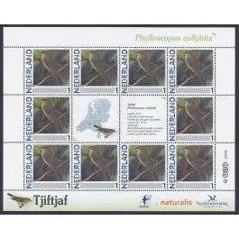 Darmowa dostawa Nederland 2012: NVPH: V2791-Aa-61: "Vogels in Nederland": Tjiftjaf: velletje postfris