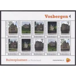 Oryginalny Nederland 2012: NVPH: V2751-Ae-48 "Buitenplaatsen in Nederland": Vosbergen: velletje postfris