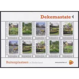 Szybka dostawa Nederland 2012: NVPH: V2751-Ae-15 "Buitenplaatsen in Nederland": Dekemastate: velletje postfris