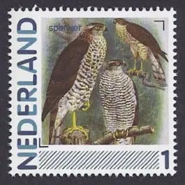 Tylko dziś Nederland 2012: NVPH: 2791-Aa-56: "Vogels in Nederland": Sperwer: postfris