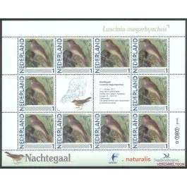 Darmowa dostawa Nederland 2011: NVPH: V2791-Aa-41: "Vogels in Nederland": Nachtegaal: velletje postfris