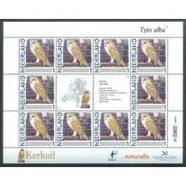 Oryginalny Nederland 2011: NVPH: V2791-Aa-29: "Vogels in Nederland": Kerkuil: velletje postfris