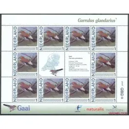 Wyprzedaż Nederland 2011: NVPH: V2791-Aa-13: "Vogels in Nederland": Gaai: velletje postfris