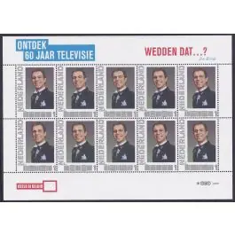 Oferta Nederland 2011: NVPH: V2751-Ac-32: "Ontdek 60 jaar Televisie": Wedden dat...?: velletje postfris