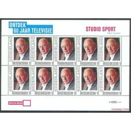 Autentyczny Nederland 2011: NVPH: V2751-Ac-2: "Ontdek 60 jaar Televisie": Studio Sport: velletje postfris