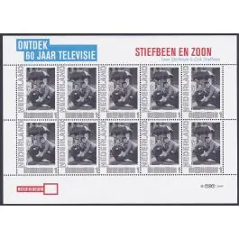 Oferta limitowana Nederland 2011: NVPH: V2751-Ac-26: "Ontdek 60 jaar Televisie": Stiefbeen en Zoon: velletje postfris