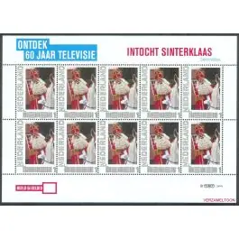 Tani Nederland 2011: NVPH: V2751-Ac-15: "Ontdek 60 jaar Televisie": Intocht van Sinterklaas: velletje postfris