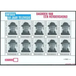Oferta limitowana Nederland 2011: NVPH: V2751-Ac-11: "Ontdek 60 jaar Televisie": Dagboek van een Herdershond: velletje postfris