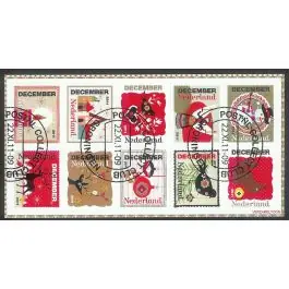 Bezpieczna płatność Nederland 2018: V3601-3610: Beleef de Natuur: Reptielen en Amfibieën velletje gestempeld