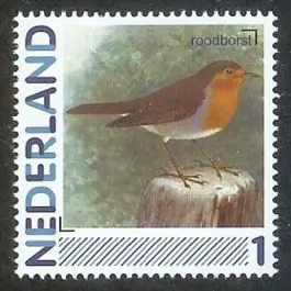 Zwrot pieniędzy Nederland 2011: NVPH: 2791-Aa-53: "Vogels in Nederland": Roodborst: postfris