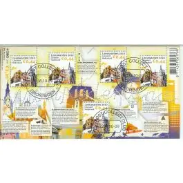 Rabat Nederland 2018: V3601-3610: Beleef de Natuur: Reptielen en Amfibieën velletje gestempeld