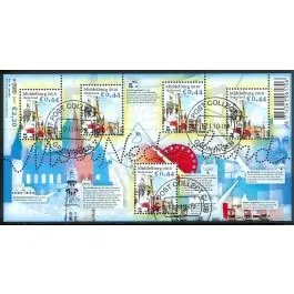 Popularny Nederland 2018: V3601-3610: Beleef de Natuur: Reptielen en Amfibieën velletje gestempeld