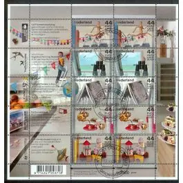 Bezpieczna płatność Nederland 2018: V3601-3610: Beleef de Natuur: Reptielen en Amfibieën velletje gestempeld