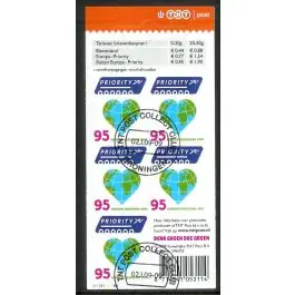 Szybka dostawa Nederland 2018: V3601-3610: Beleef de Natuur: Reptielen en Amfibieën velletje gestempeld