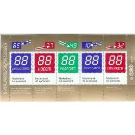 Ostatnia szansa Nederland 2018: V3601-3610: Beleef de Natuur: Reptielen en Amfibieën velletje gestempeld