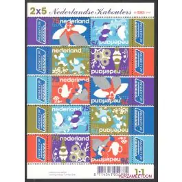 Zwrot pieniędzy Nederland 2018: V3601-3610: Beleef de Natuur: Reptielen en Amfibieën velletje gestempeld