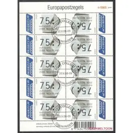 Ostatnia szansa Nederland 2018: V3601-3610: Beleef de Natuur: Reptielen en Amfibieën velletje gestempeld