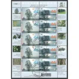 Ostatnia szansa Nederland 2007: NVPH: V2528-2529: Bomen in de winter: velletje gestempeld