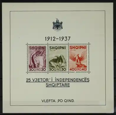 Szybka dostawa Albanie Michel 261-263 (Blok 1)