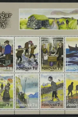 Wyprzedaż Faroer Michel 599-606 Kleinbogen