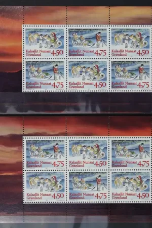 Autentyczny Groenland Michel 313-314