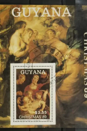 Autentyczny Guyana Michel Blok 74