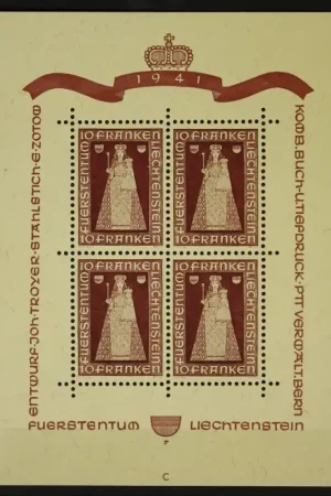 Premium Liechtenstein Michel 197 Kleinbogen