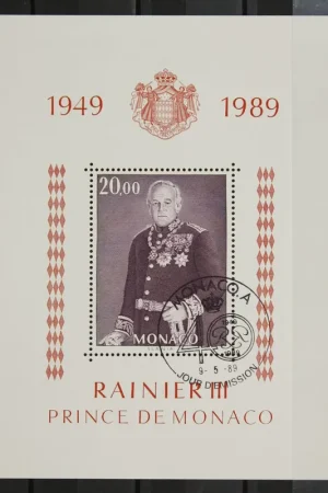 Zwrot pieniędzy Monaco Michel Blok 43